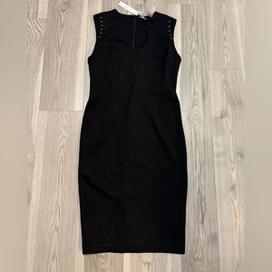T. Tahari Black Midi Dress NWT Size 10